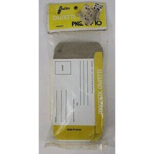Vintage Magnetic Cassette Tape Mailing Boxes FW Woolworth New Sealed 10 Pack
